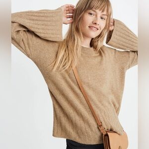 Madewell Ayres Wide-Sleeve Pullover Sweater | size small